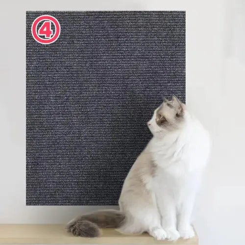 Arranhador Adesivo para Gatos 30x60cm com Carpete de Alta Fixação