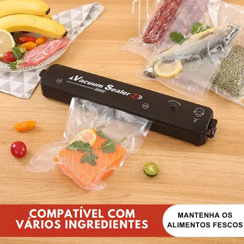 Seladora a Vácuo Portátil | Conservação de Alimentos com Praticidade e Economia