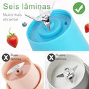 Mini Liquidificador Portátil USB com 6 Lâminas