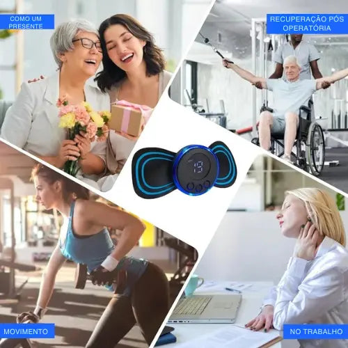 Massageador Elétrico Recarregável Profissional + Brindes