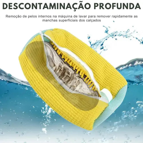 Compre 2 leve 3 - Bolsa Protetora para Lavar Tênis na Máquina