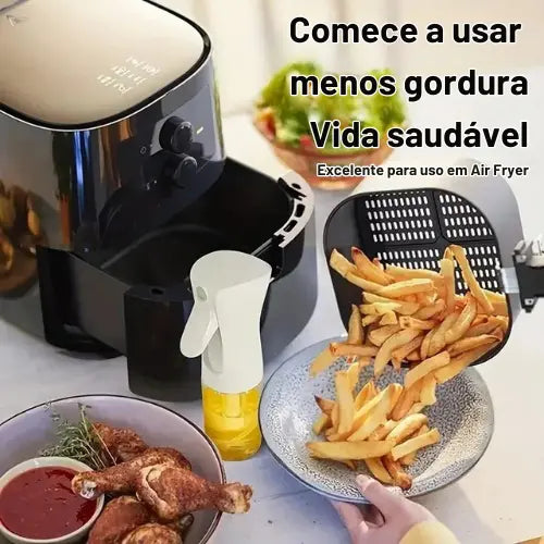 Spray de óleo de cozinha - menos calorias, mais praticidade e sabor