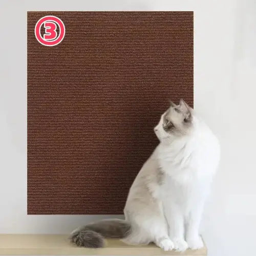 Arranhador Adesivo para Gatos 30x60cm com Carpete de Alta Fixação