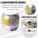 Dispensador Giratório 360° para Arroz e Grãos