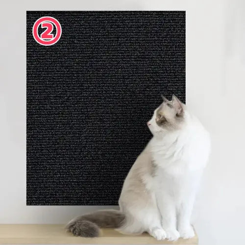 Arranhador Adesivo para Gatos 30x60cm com Carpete de Alta Fixação