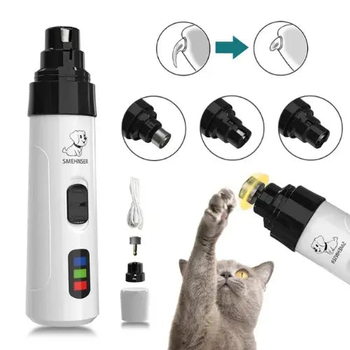 Lixador de Unha Pet Elétrico Recarregável