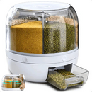 Dispensador Giratório 360° para Arroz e Grãos