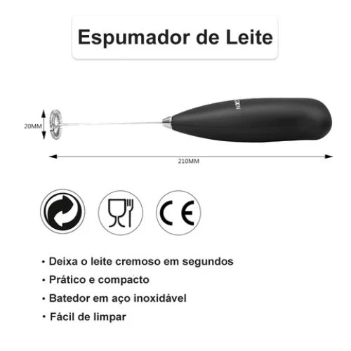 Misturador Elétrico Portátil | Misture em Segundos Onde Estiver