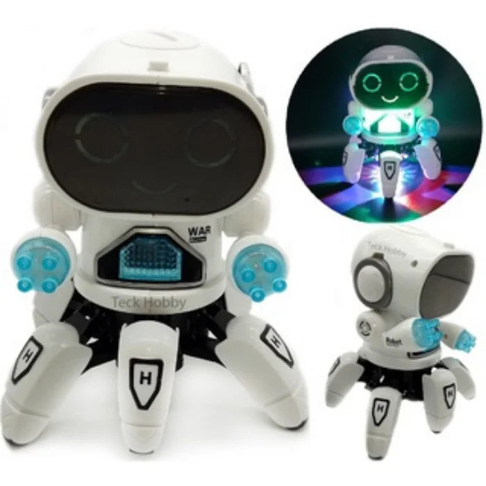 Robô Aranha Dancante brinquedo musical com som e luz