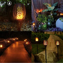 Luminária Solar de Chama para Jardim Led com Painel Solar