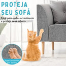 Arranhador Adesivo para Gatos 30x60cm com Carpete de Alta Fixação