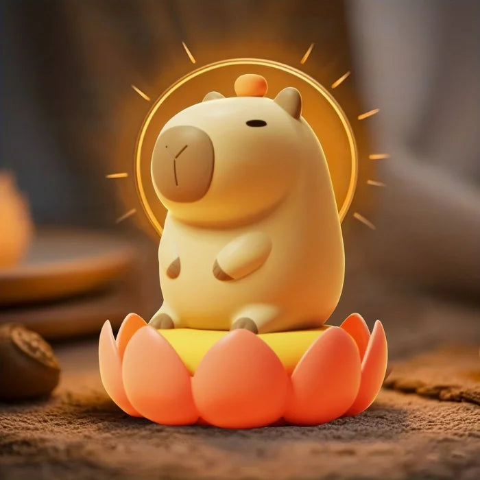 Luminária noturna fofa de capivara