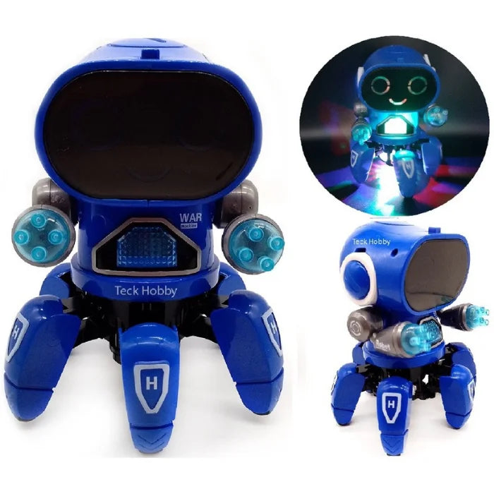 Robô Aranha Dancante brinquedo musical com som e luz