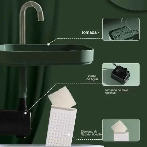 Bebedouro Automático Elevado para Pets 1.5L - Hidratação Premium