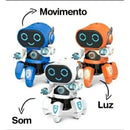 Robô Aranha Dancante brinquedo musical com som e luz
