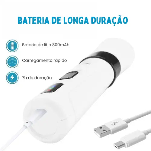 Lixador de Unha Pet Elétrico Recarregável