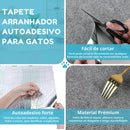 Arranhador Adesivo para Gatos 30x60cm com Carpete de Alta Fixação