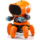 Robô Aranha Dancante brinquedo musical com som e luz