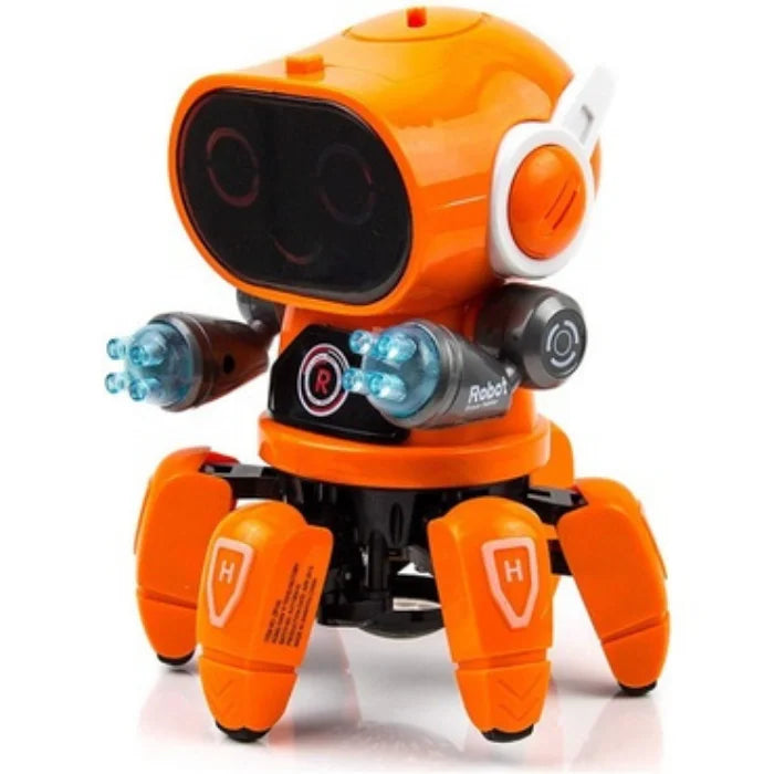 Robô Aranha Dancante brinquedo musical com som e luz