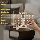 Quadro de desenho com LED + canetinhas e suporte GRÁTIS