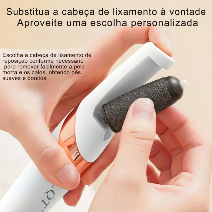 Lixador e Removedor De Calos Recarregável