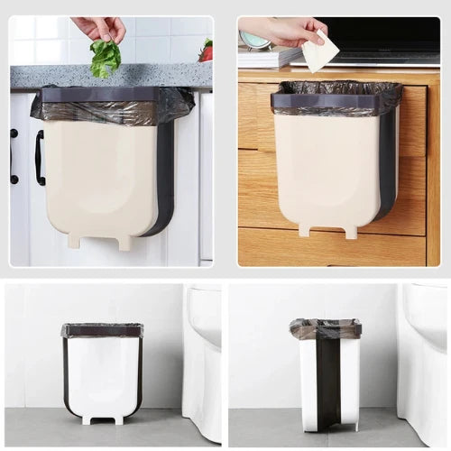 Lixeira Dobrável de Cozinha – Compacta, Prática e Higiênica