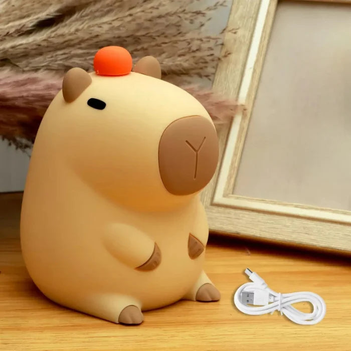 Luminária noturna fofa de capivara