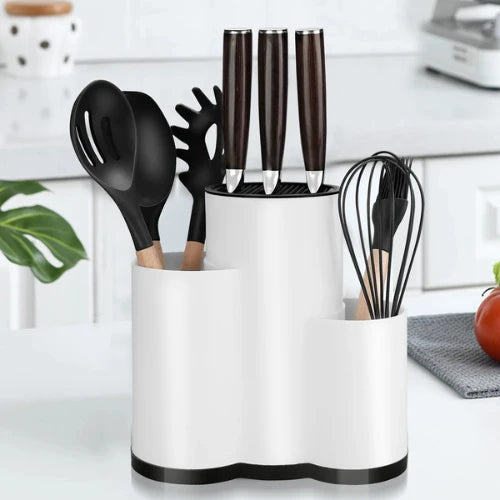 Porta Utensílios e Facas de Cozinha Multifuncional