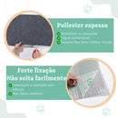 Arranhador Adesivo para Gatos 30x60cm com Carpete de Alta Fixação