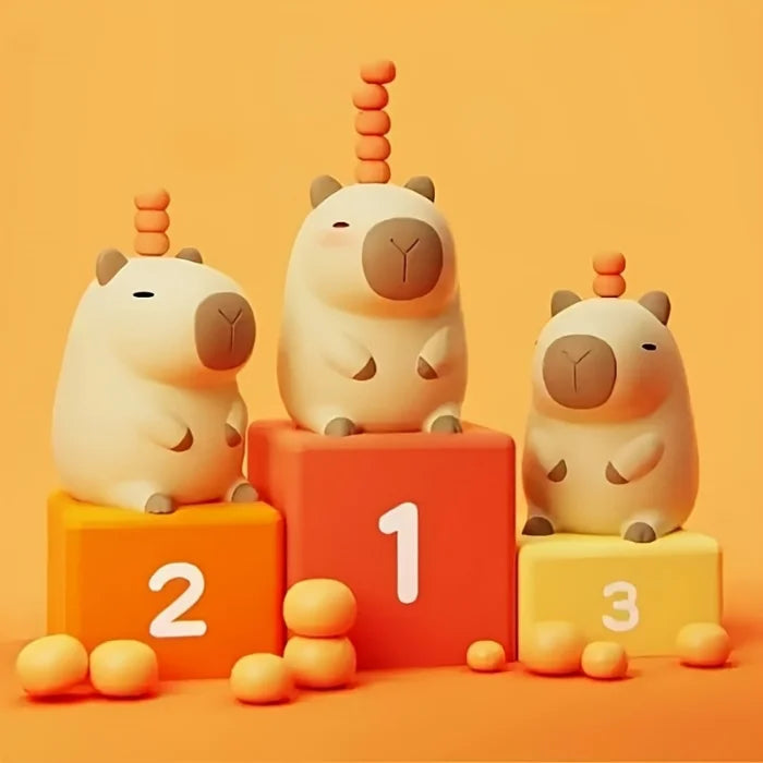 Luminária noturna fofa de capivara