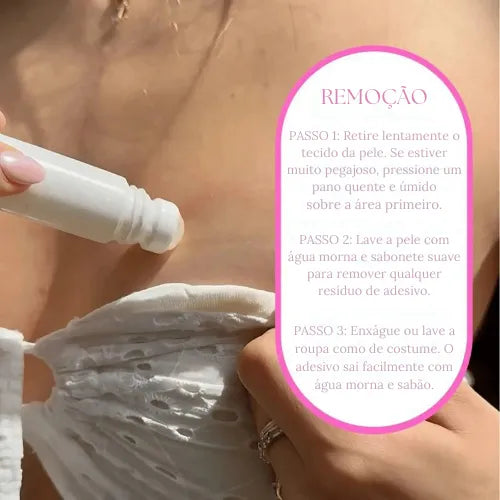 Cola Antiderrapante em Rolo para Pele 20g - Combo 3 peças
