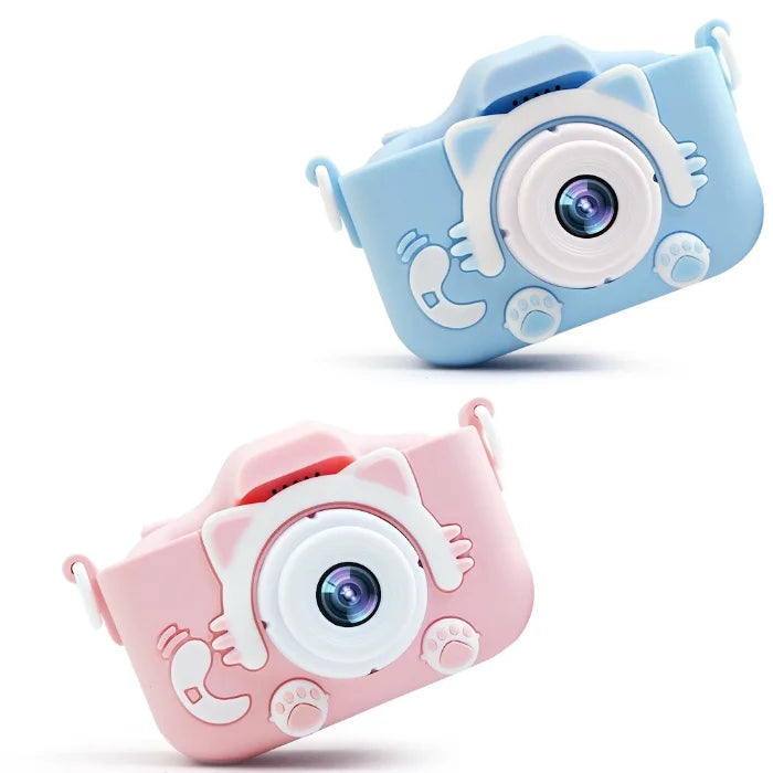 Promoção: Mini câmera infantil recarregável + BRINDE SSD de 16GB + cordão + capa